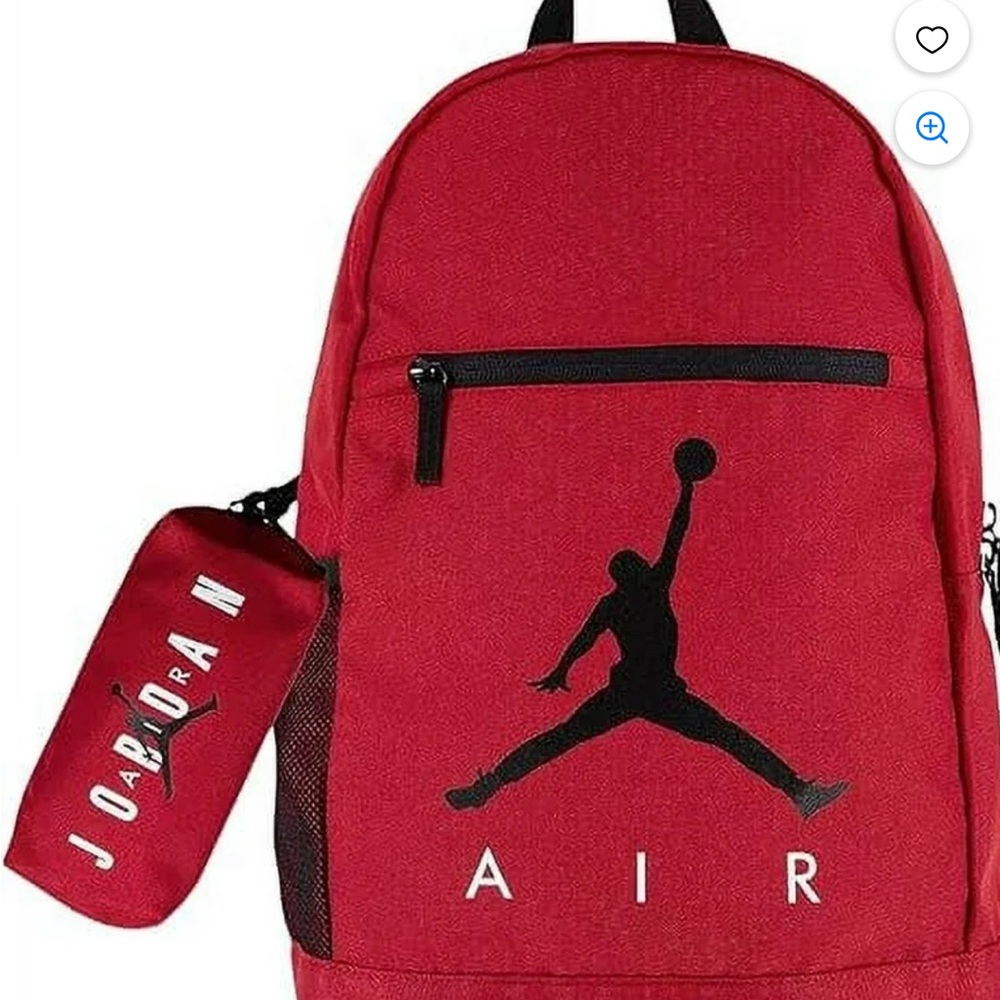 Jordan Red and Black Backpack